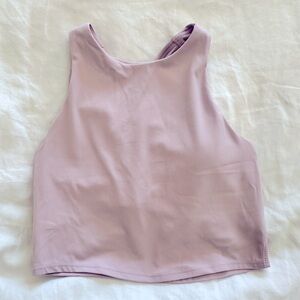Athleta Conscious Strappy crop size XS in Smoked Mauve, fits A-C. NWOT.